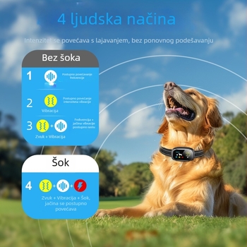 Smart Pet ogrlica zaustavljanje laveža pasa, plastična, za pse, bez uvoza