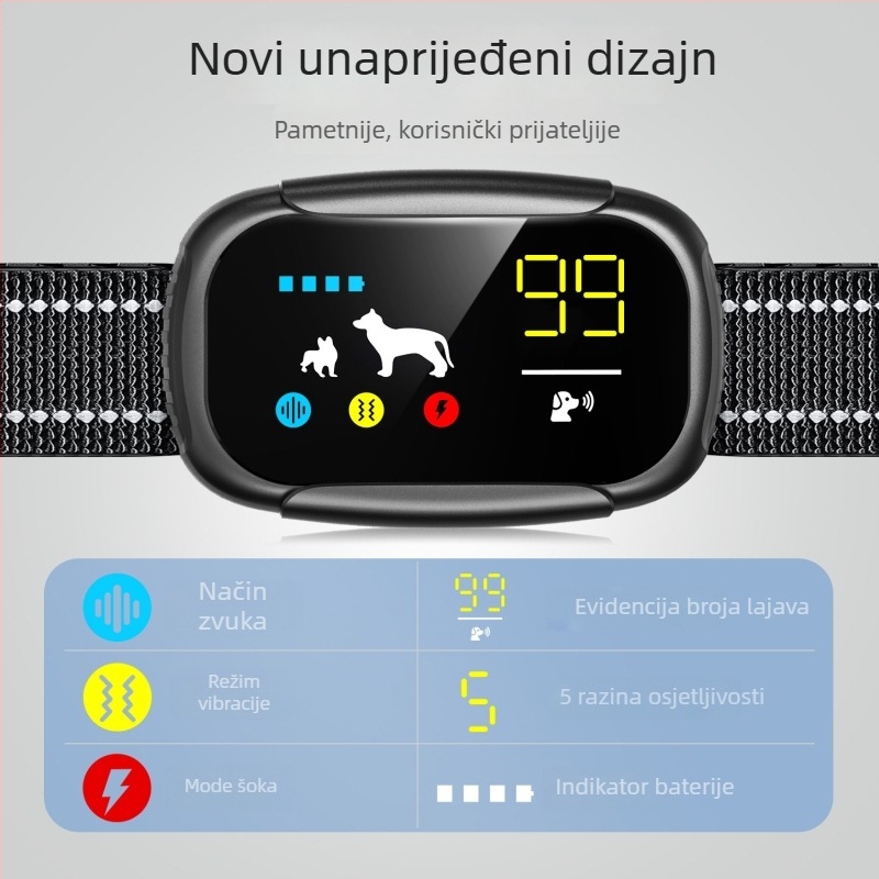 Smart Pet ogrlica zaustavljanje laveža pasa, plastična, za pse, bez uvoza