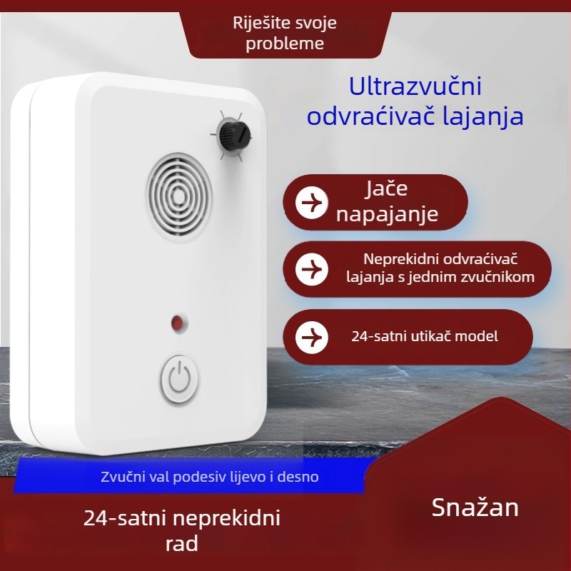 Ultrazvučni repelent za lajanje pasa, za trgovine i vile, privatna marka (Materijal: Plastika; Namijenjeno: Psi; Nije uvezeno; Privatna marka: Da)
