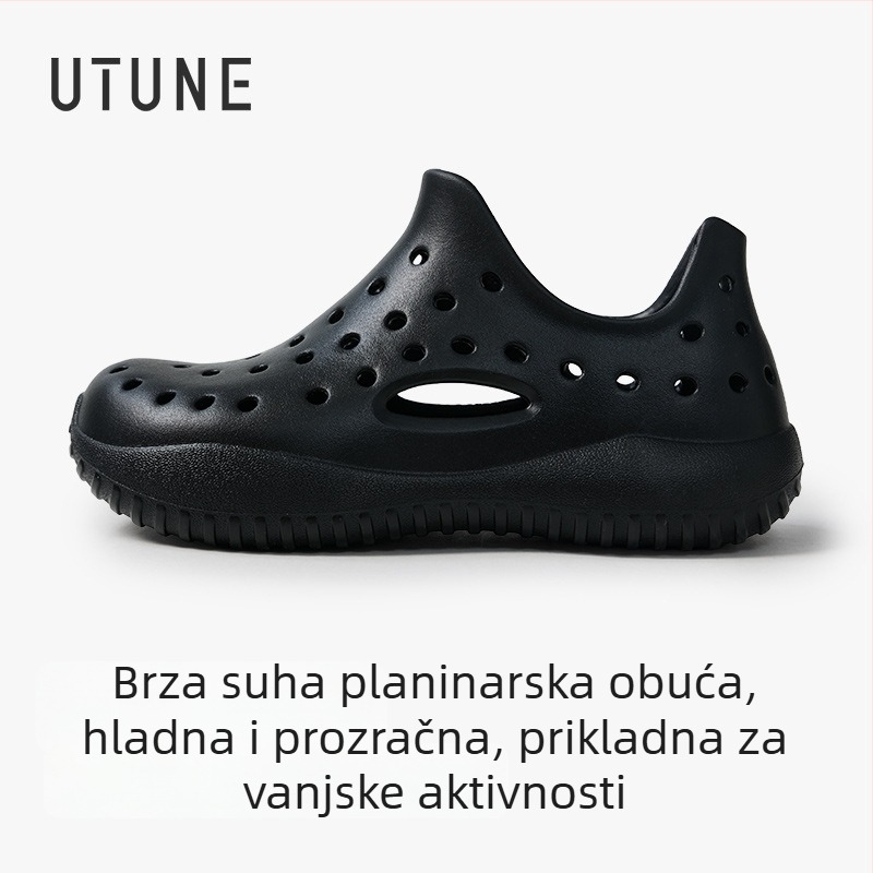 Unisex slip-on EVA sandale, EVA gornji dio i potplat, 3–5 cm debeli potplat, injekcijsko oblikovanje, ljetna obuća za putovanja i plažu