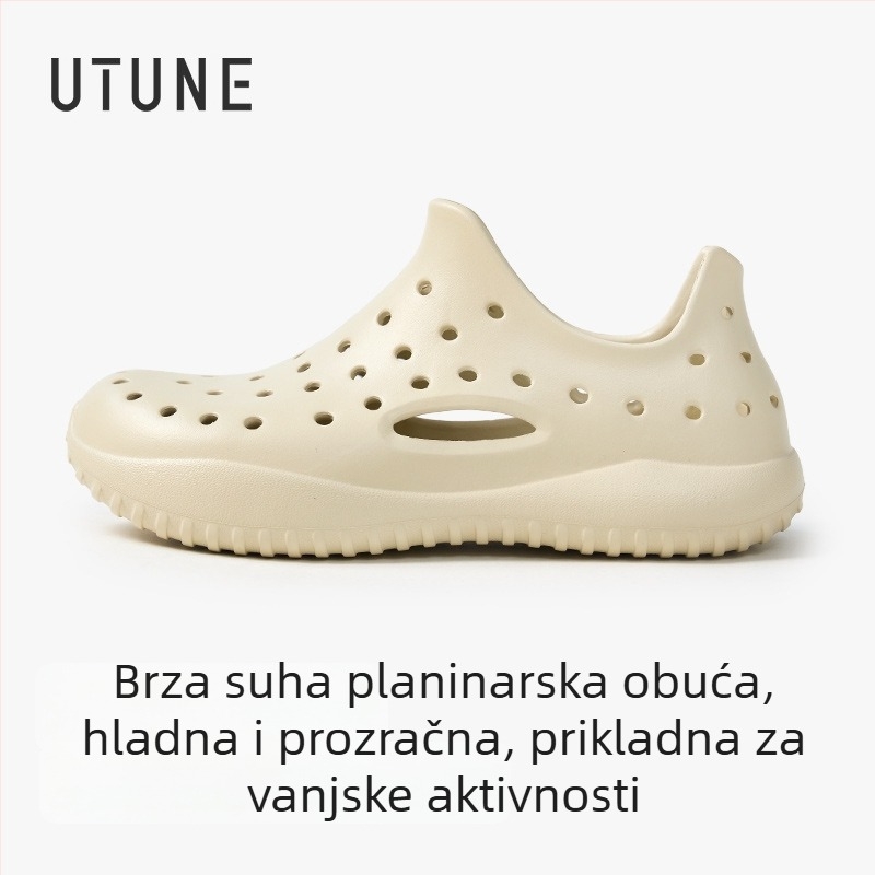 Unisex slip-on EVA sandale, EVA gornji dio i potplat, 3–5 cm debeli potplat, injekcijsko oblikovanje, ljetna obuća za putovanja i plažu