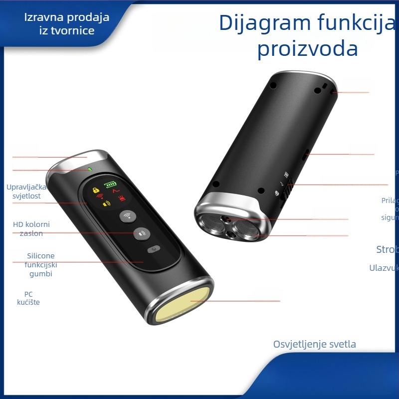 IPETDOG ultrazvučni uređaj za obuku pasa, plastični, opća namjena