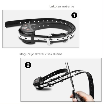 Ovratnik za kontrolu laja sa funkcijom obuke, TPU ovratnik za pse
