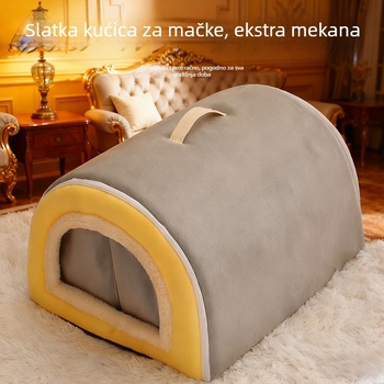 Zimsko mačje gnijezdo od PP pamuka za mačke — Marka Aoxin, JM-05 vakuumsko pakiranje