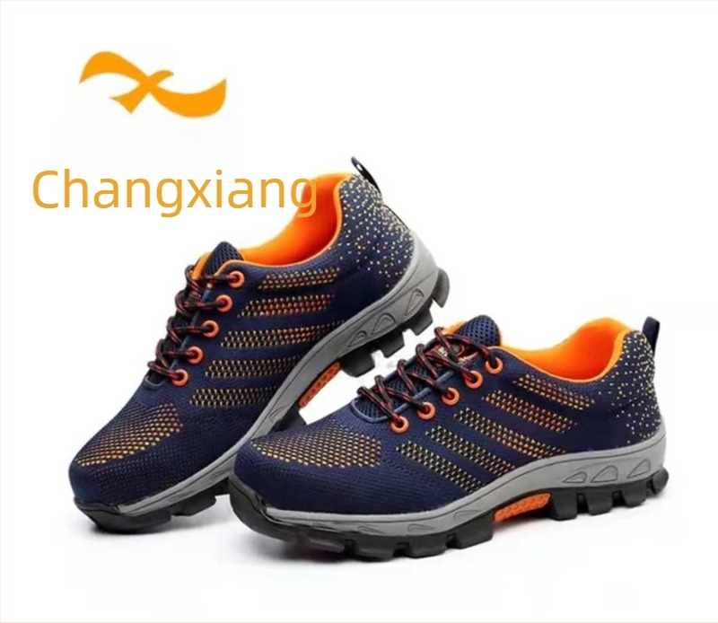 Changxiang Sigurne Cipele za Rad - Prozračan mrežasti gornji dio, Niski vrh, otpornost na probijanje i udarce