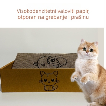 Mačje gnijezdo i set za grebanje — od papira, otporno na grebanje i habanje, za mačke, kategorija gnijezda i kućica za ljubimce