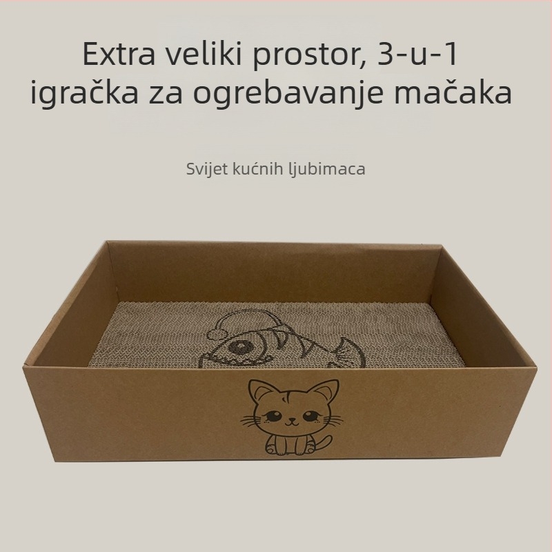 Mačje gnijezdo i set za grebanje — od papira, otporno na grebanje i habanje, za mačke, kategorija gnijezda i kućica za ljubimce