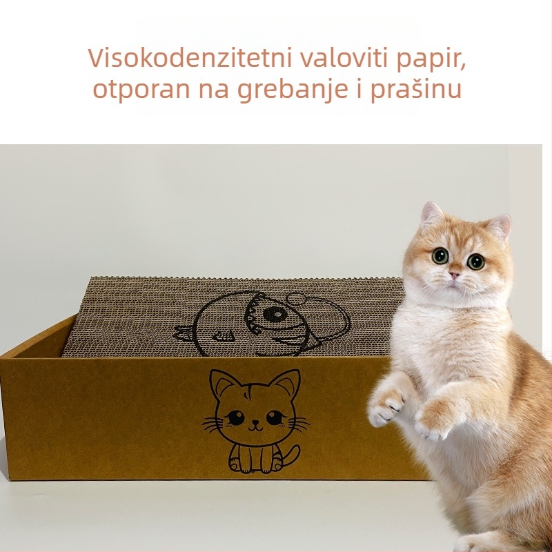 Mačje gnijezdo i set za grebanje — od papira, otporno na grebanje i habanje, za mačke, kategorija gnijezda i kućica za ljubimce