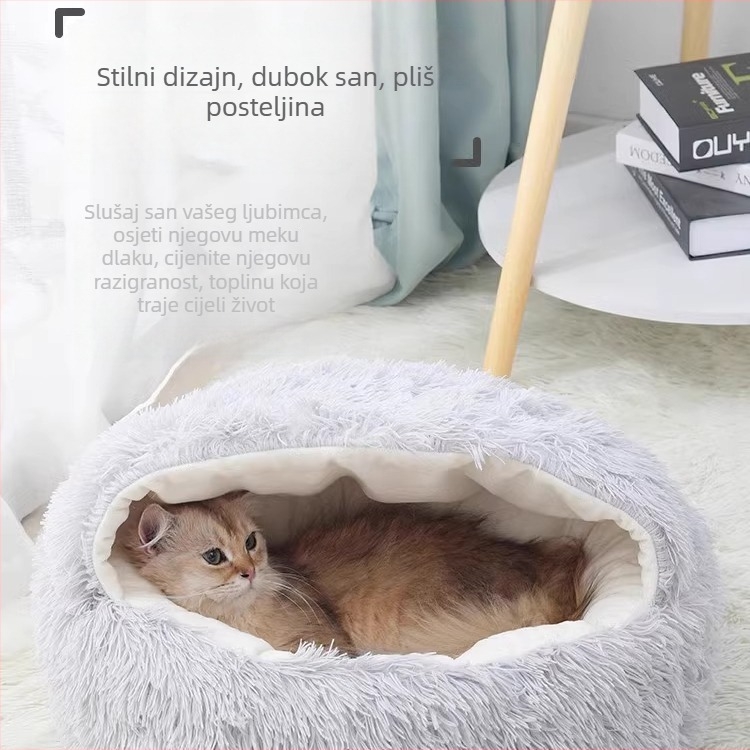 Mačje gnijezdo – zatvoreni krevet za mačke i mačiće, četiri godišnja doba jastuk, model 1-X