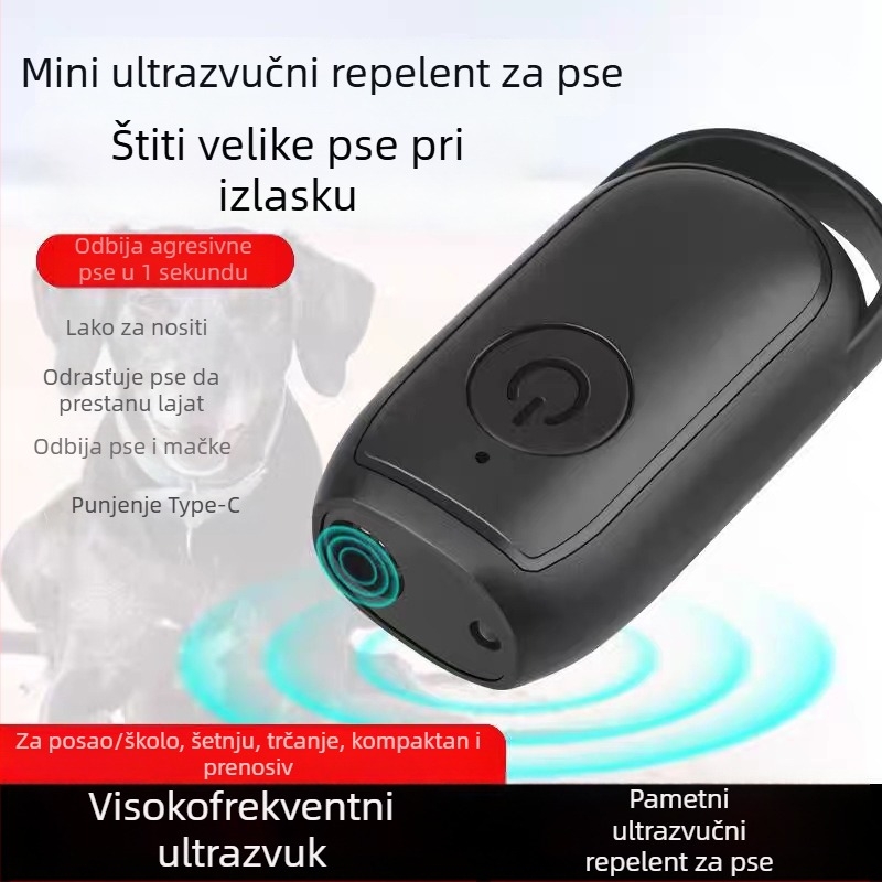 Ultrazvučni uređaj za obuku psa, protiv laveža i glasovno upravljan — Modeli Qg-03, A3 (s LED svjetlom), A7 (s LED svjetlom); Plastična konstrukcija; Opća namjena