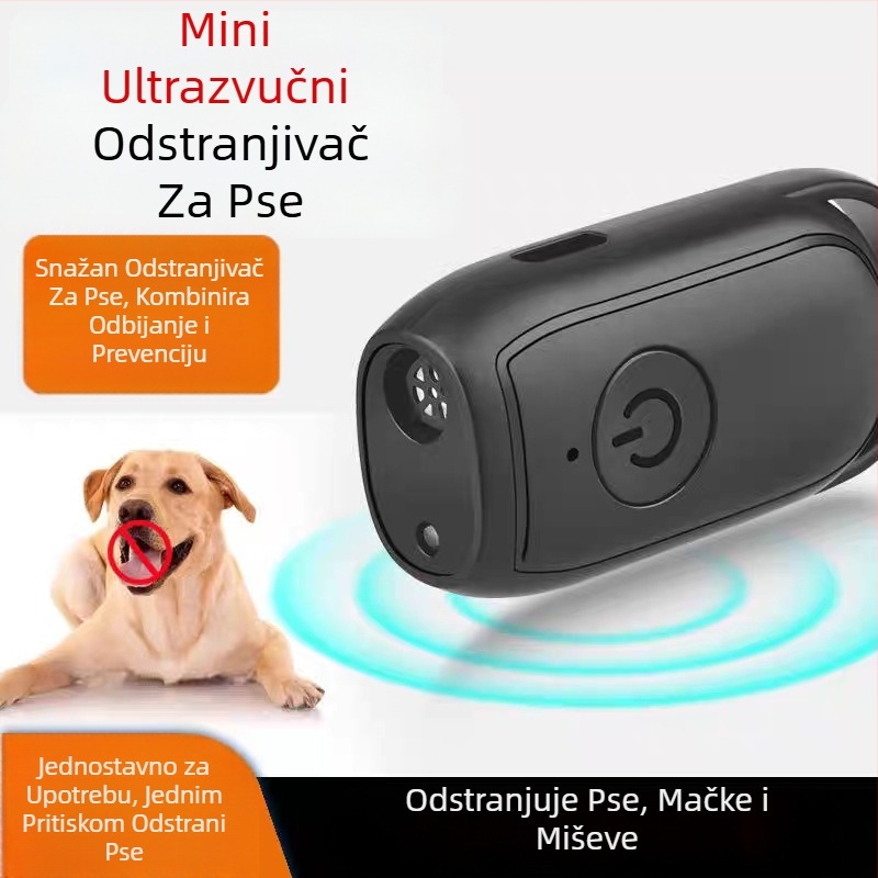 Ultrazvučni odvrtač psa – snažan, dugotrajan domet za obuku i sprječavanje laveža, ABS