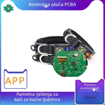 Ovratnik za obuku psa s glasovnim upravljanjem i PCBA upravljačkom pločom, monohromatski zaslon, plastično kućište
