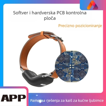 Ovratnik za obuku psa s glasovnim upravljanjem i PCBA upravljačkom pločom, monohromatski zaslon, plastično kućište