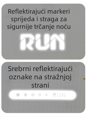 Unisex trkačka vesta, lagana, upija vlagu, brzo sušenje, prugasti uzorak, 100% poliester