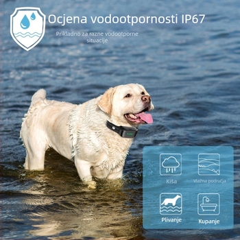 Uređaj za obuku pasa s daljinskim upravljačem – Bez električnog šoka, vodootporan ogrlica, plastični materijal, Smart Pets
