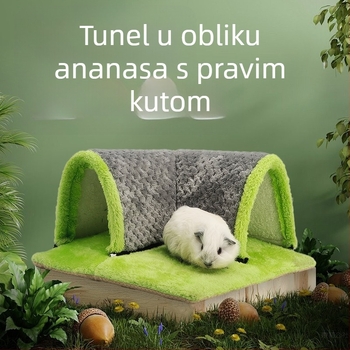 Hamster tunelska kućica — kružni oblik, crtani stil, unutarnja upotreba, vodootporna