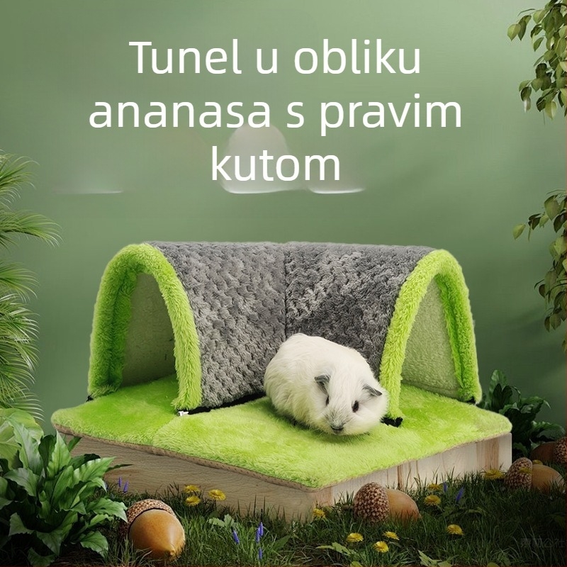 Hamster tunelska kućica — kružni oblik, crtani stil, unutarnja upotreba, vodootporna