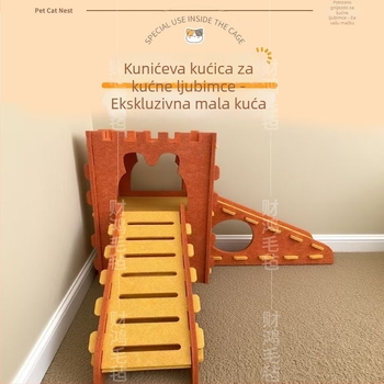 Filc kućica za mačke, prilagodljiva i modularna, otporna na mrlje, pogodna za sve sezone