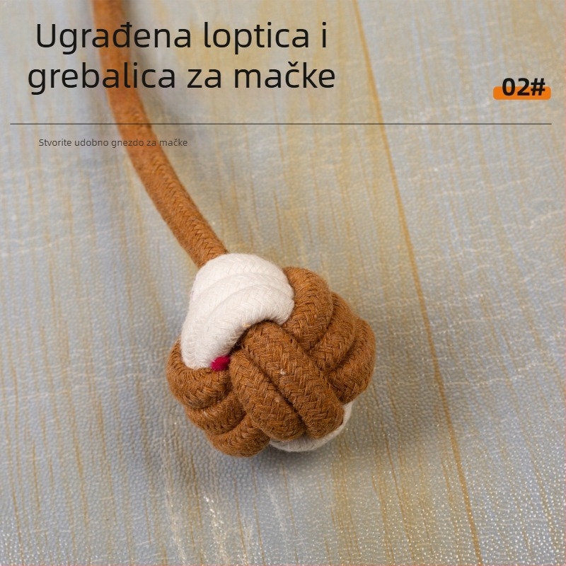 Mačje gnijezdo, prozračno pamukno pleteno, obliko kruha, pogodna za proljeće, ljeto i cijelu godinu