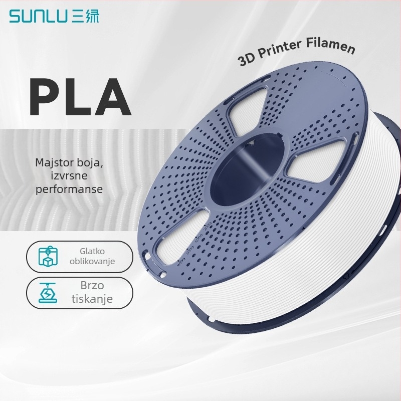 Three Green PLA filament za 3D ispis – 1 kg, gustoća 1.24 g/cm³, kompatibilan s FDM pisačima
