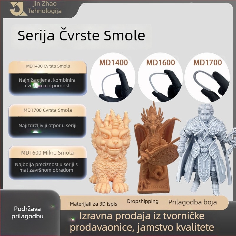 3D printana anime figura od fotosenzitivne smole — točnost ispisa 0,05 mm, materijal: fotosenzitivna smola, pogodno za modele i figurice