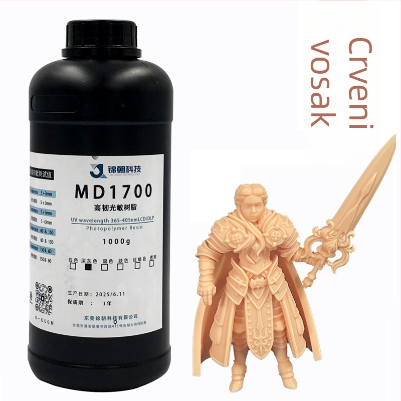 3D printana anime figura od fotosenzitivne smole — točnost ispisa 0,05 mm, materijal: fotosenzitivna smola, pogodno za modele i figurice