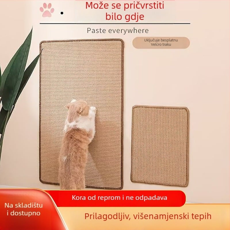 Daska za grebanje mačaka – laneni materijal, jednostavan stil, periva i treba brzo sušenje, oblik po izboru