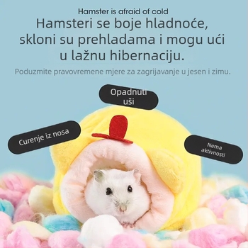 Hamsterovo zimsko gnijezdo s toplom pamučnom posteljom (Brand: Friendly; Category: Pet food utensils; Material: Other)