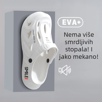 Muške EVA sandale sa zatvorenim prstom, elastični remen i vulkanizirana potplata