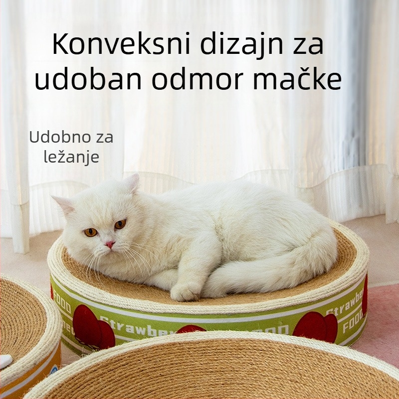 Le Youpai sisal mačje gnijezdo s integriranom pločom za grebanje – karikatura stila mačja igračka, 8 komada u vanjskoj kutiji