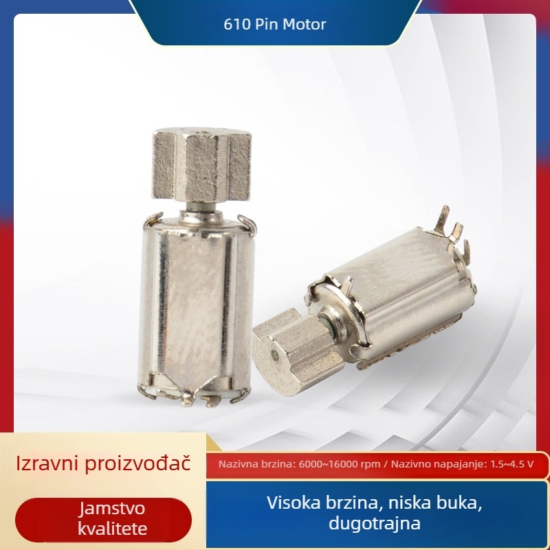 Motor s četkama | mikro vibracijski motor za trening pasa i uređaje za zaustavljanje laveža | Napon DC ispod 36V, izravni tok, učinkovitost 90%