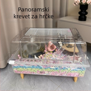 Kavez za hrčka, od plastike, kvadratnog oblika, vodootporan, za unutarnju upotrebu