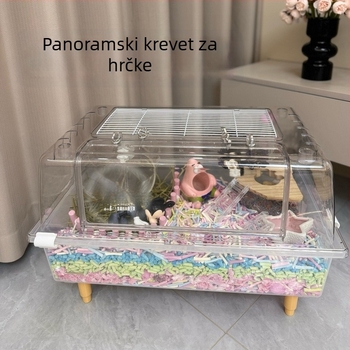 Kavez za hrčka, od plastike, kvadratnog oblika, vodootporan, za unutarnju upotrebu