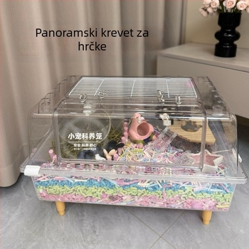 Kavez za hrčka, od plastike, kvadratnog oblika, vodootporan, za unutarnju upotrebu