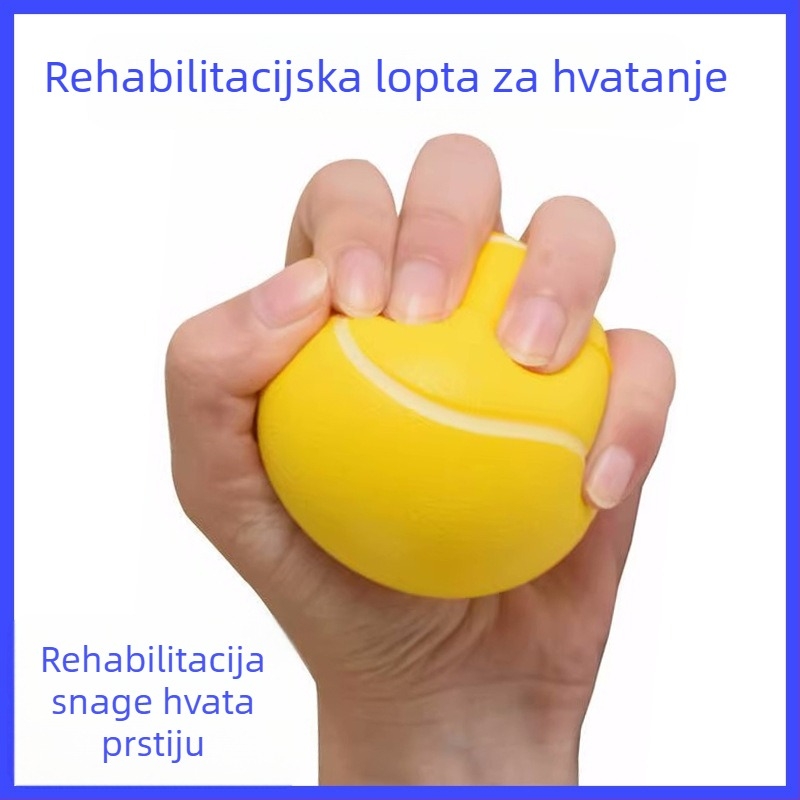Lopta za rehabilitaciju hvata: vježbe prstiju i ruke za hemiplegiju i moždani udar, vježbe za pet prstiju