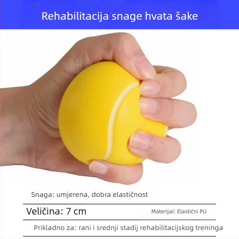 Lopta za rehabilitaciju hvata: vježbe prstiju i ruke za hemiplegiju i moždani udar, vježbe za pet prstiju