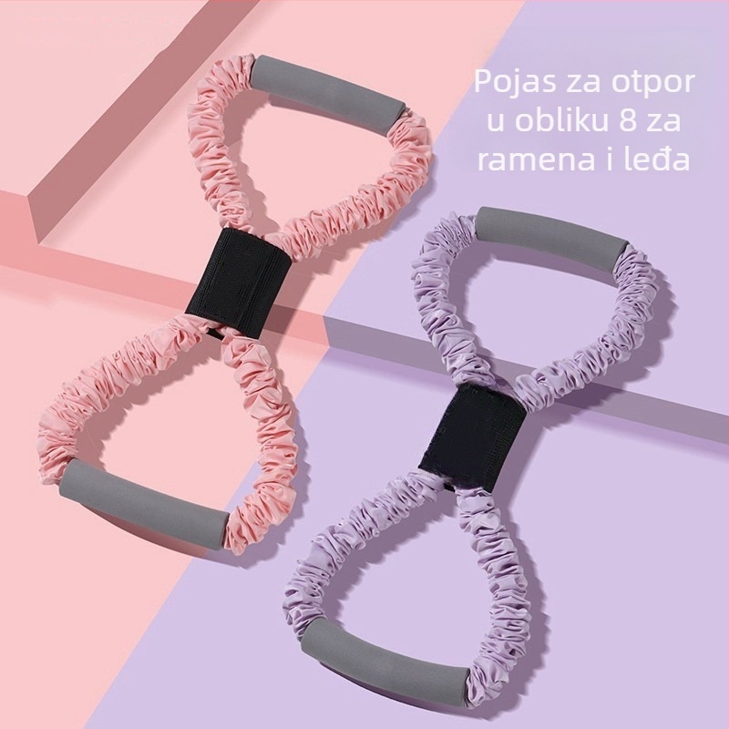 Sprava za istezanje leđa s elastičnom užetom – Materijal TPE/Latex, kućni fitness