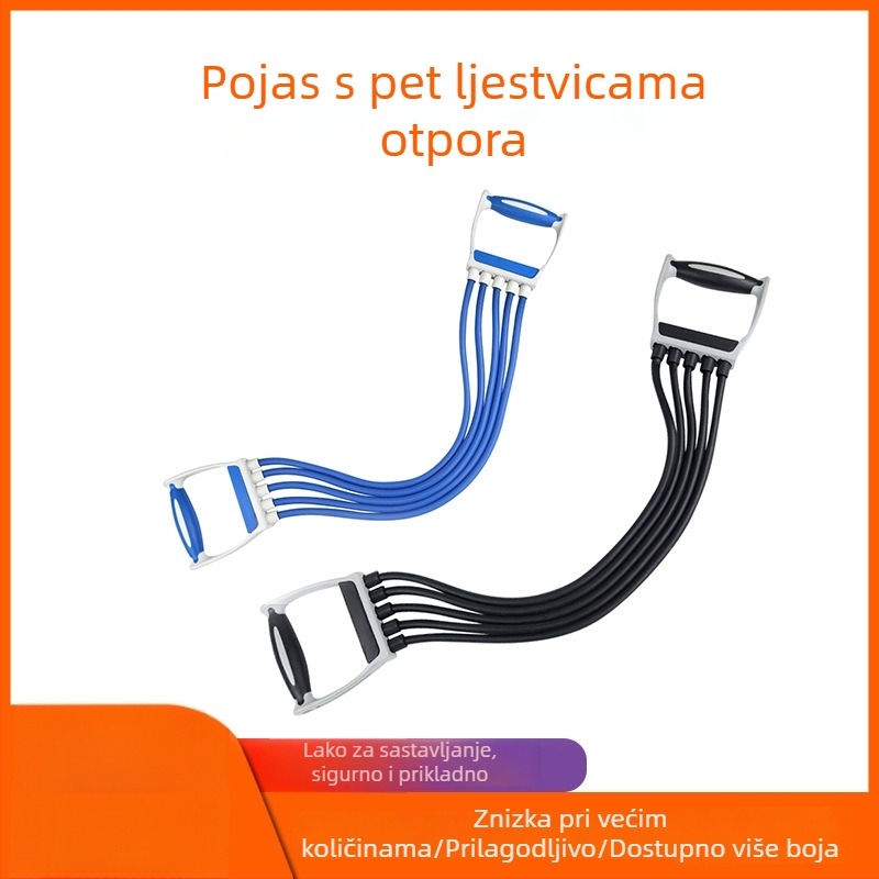 Pettrubni vučni uređaj za prsa i ruke — kućni fitness uređaj, materijali: TPR, PS, PE, POM; podrijetlo Jiangsu