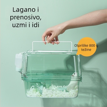 Zhongheng kavez za hamstere s dvostrukom etažom vilom, plastičan, prenosiv