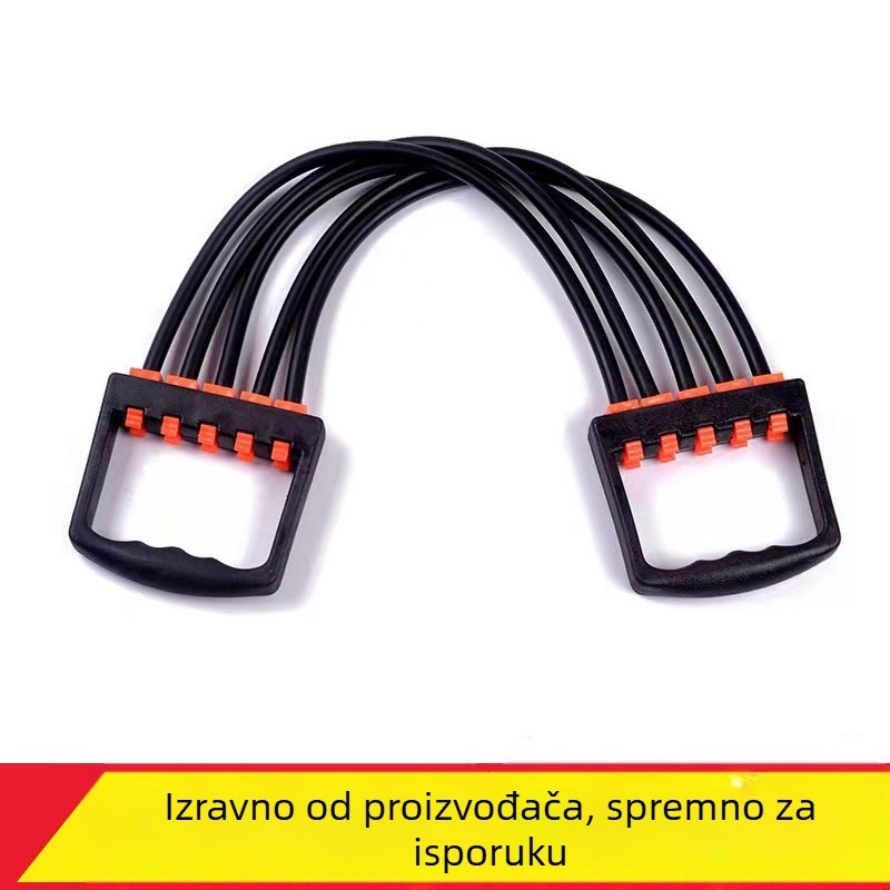 Meiace Ured za napetost s pet cijevi za kućnu fitnes – TPE materijal, odvojivi kabel za napetost, za ruke i leđa