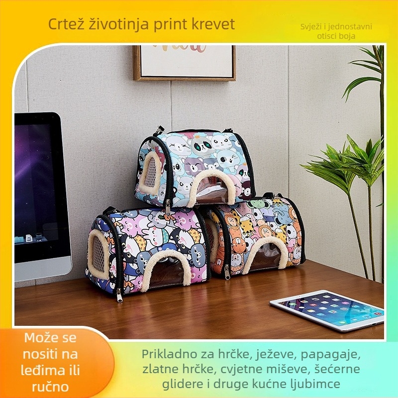 Beibei Pets torba za izlaske s hrčkom, poliester gnijezdo za mala životinje