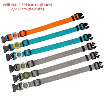 Ovratnik za lociranje kućnih ljubimaca s logom, za mačke i pse, praćenje, anti-izgubljenje, monohromatski uzorak, poliester materijal, pogodan za sve sezone, opća namjena, britski stil