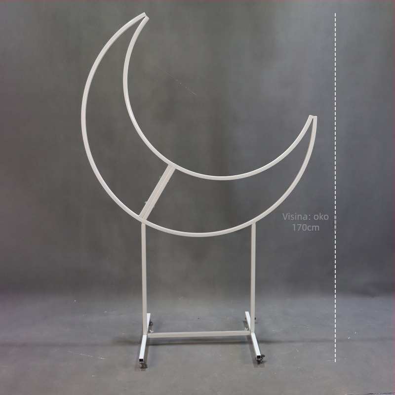 Željezna svadbena arka, stalak za izlaganje s kotačićima, kartonska ambalaža, vanjska dekoracija