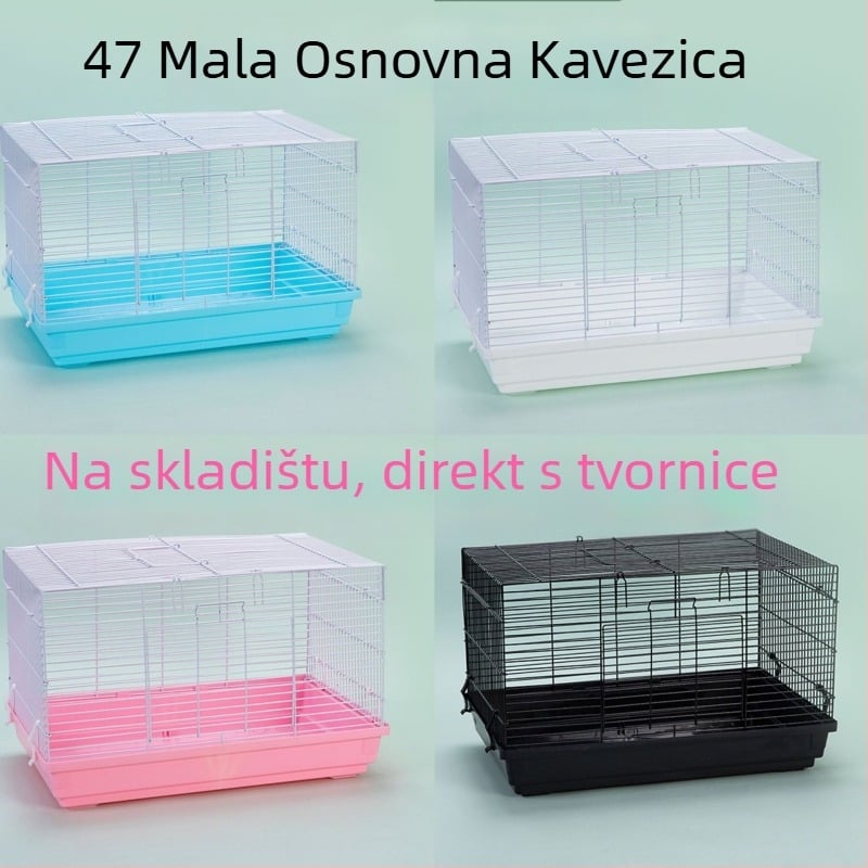 Kavez za hamstera – pravokutni plastični, odvojivi, za unutarnju upotrebu