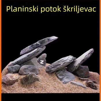 Dekorativni kamen za akvarij – tanke ploče, platforma za sunčanje kornjača
