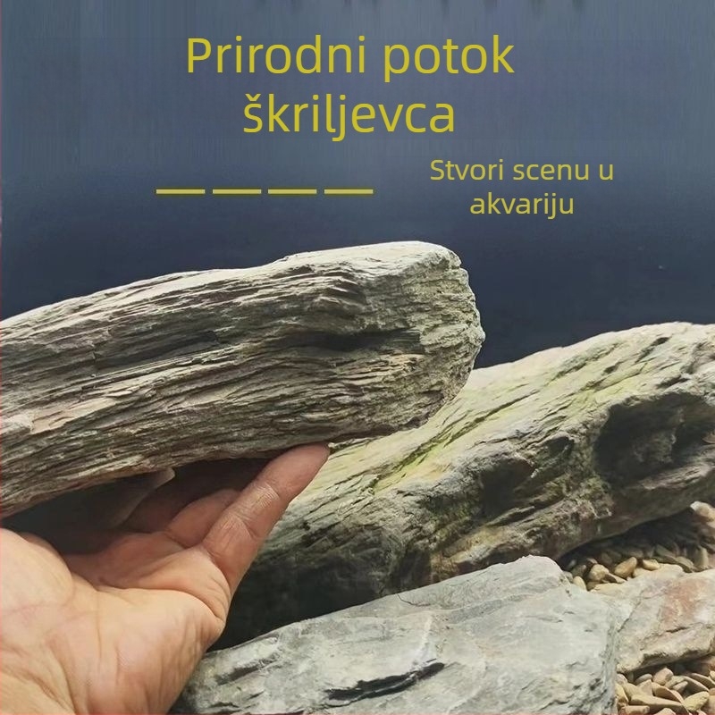 Dekorativni kamen za akvarij – tanke ploče, platforma za sunčanje kornjača