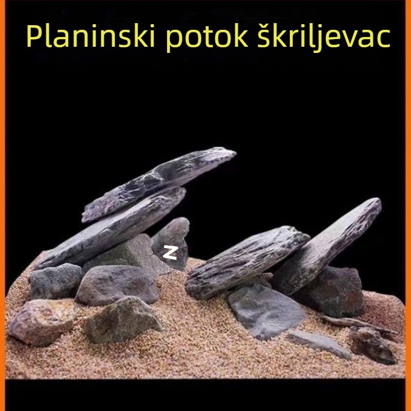 Dekorativni kamen za akvarij – tanke ploče, platforma za sunčanje kornjača