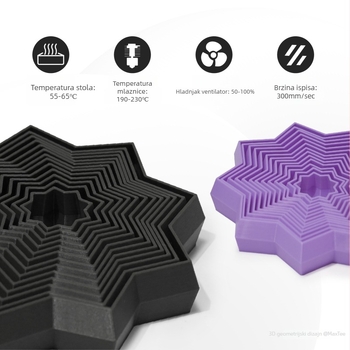 R3D PLA filament mat – Bez ladice, Uklonjiva početna verzija, Ø 1,75 mm, 1,05 kg