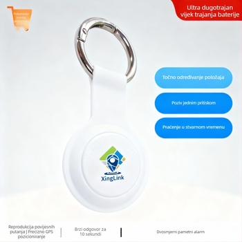 XingLink mini GPS tracker za kućne ljubimce, starije osobe i vrijedne predmete - GPS praćenje, točnost 5 m, baterija 210 mAh, USB 3.0 sučelje, Android iOS aplikacija