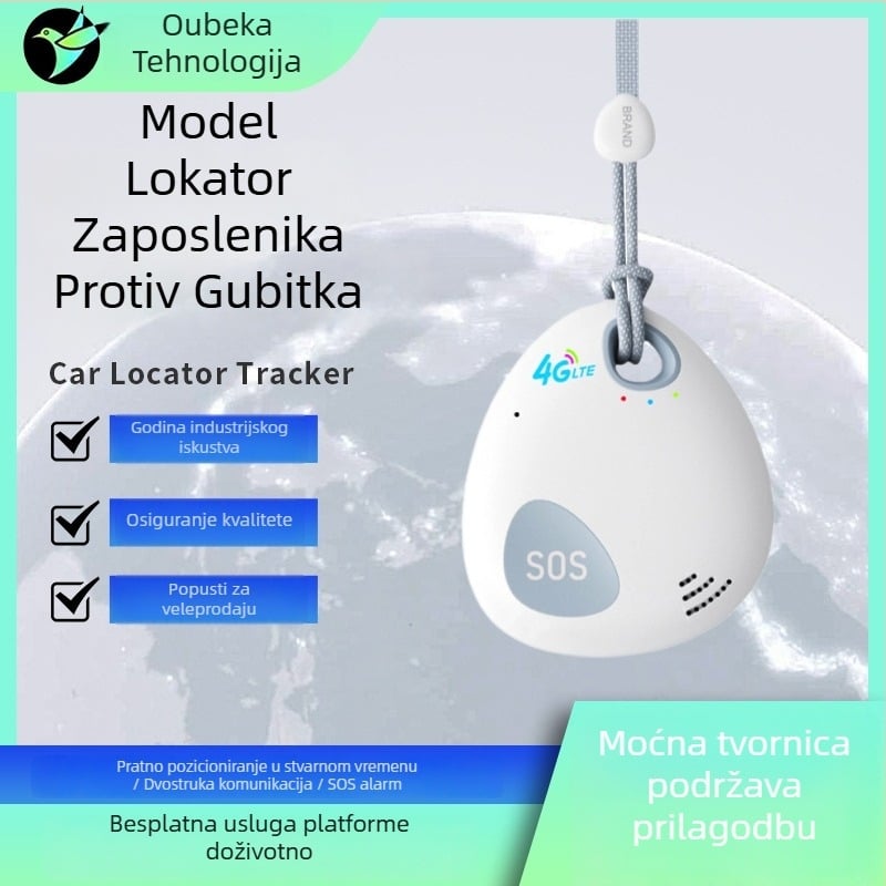 GPS lokator za djecu i starije osobe, 4G Beidou GPS, SOS jednim dodirom, dvosmjerna glasovna komunikacija, alarmi: vibracija, SOS i geofence, GPS preciznost 10 m